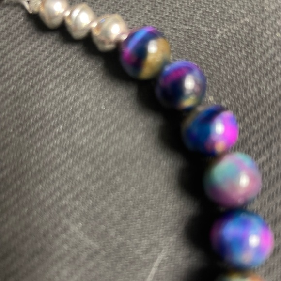 Hand Crafted Unique Earth “One of a Kind “Galaxy Tiger Eye Choker. - Picture 4 of 6